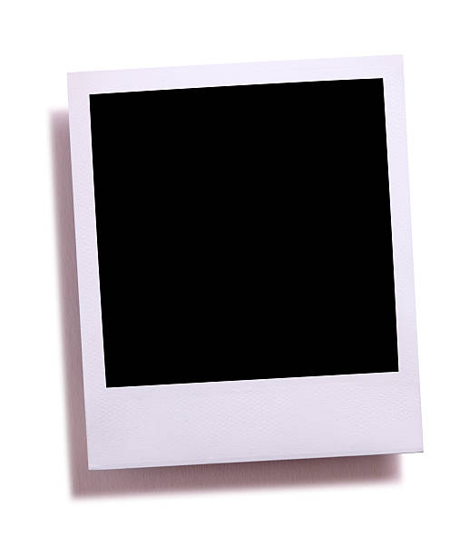 istock Blank instant camera photo print isolated on white  with shadow. 537401225
