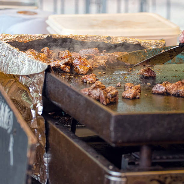 istock Grilling Diced Beef ,Street Food 537403644