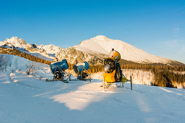 istock Machinery for the production of artificial snow 537404251