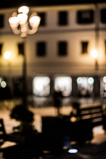istock Italian city abstract blur boke background at night 537405181