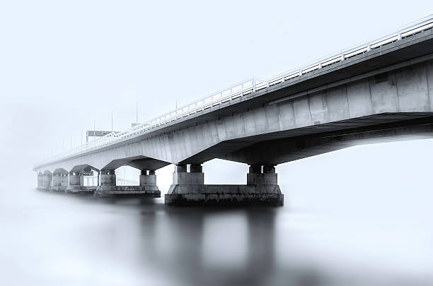 istock severn suspension bridge in the united kingdom, b&w image 537405321