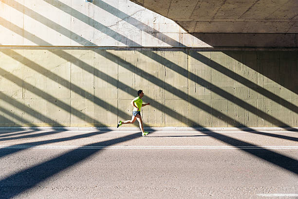 istock Man running in the city. 537405622