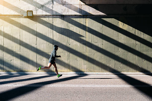 istock Man running in the city. 537405698