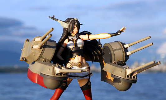 Vancouver, Canada - May 20, 2016: A vinyl figure of the Secretary Ship Nagato from the online video game 