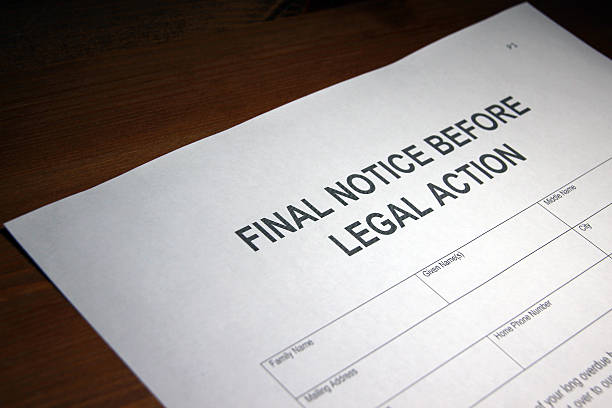 istock Final Notice Before Legal Action Form 537412396