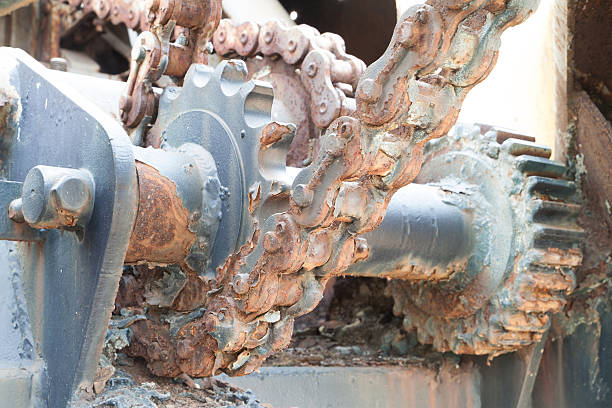 istock Ratchet gear with chain drive 537413162
