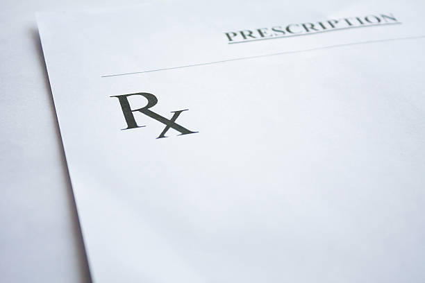 istock RX prescription form on white background 537418004