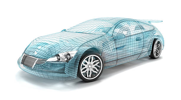istock Car design, wire model. My own design. 537424390
