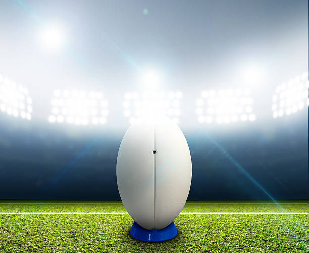 istock Rugby Stadium And Ball 537433537