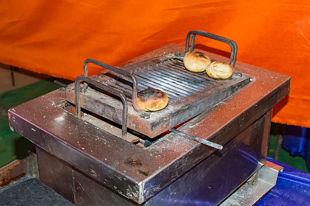 istock Litti chokha on the grill 537433984