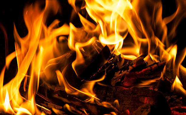 istock Close up of fire flames 537435201
