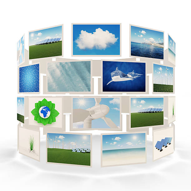 istock Set of Different Photos isolated on white background 537435377