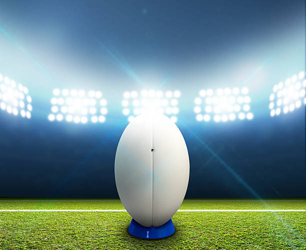 istock Rugby Stadium And Ball 537436173