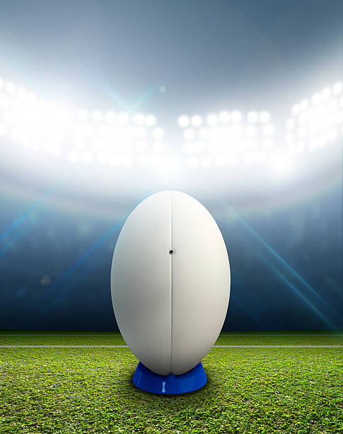 istock Rugby Stadium And Ball 537436177