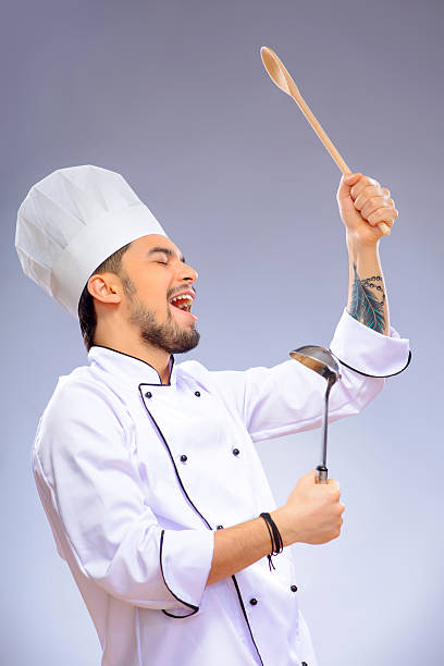 istock Portrait of young handsome cook 537437319