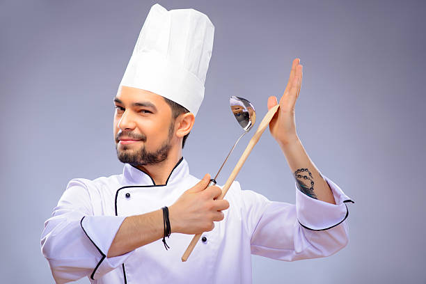istock Portrait of young handsome cook 537437443