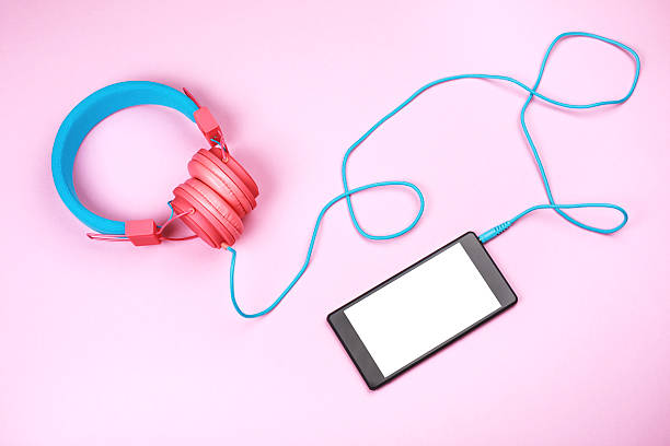 istock Headphones with cellphone 537438038