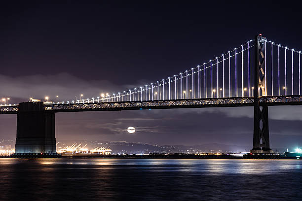 istock San Francisco-Oakland Bay Bridge at night 537438195