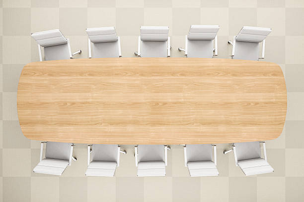 istock Meeting Table From Top View In Modern Office 537438954