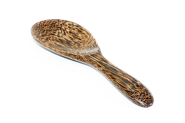 istock wood ladle on White background 537439689