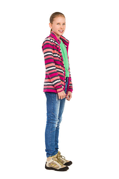 istock Smiling Child Girl Side View 537440502