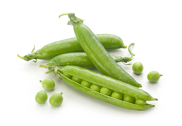 istock Fresh green pea pods and peas 537442644