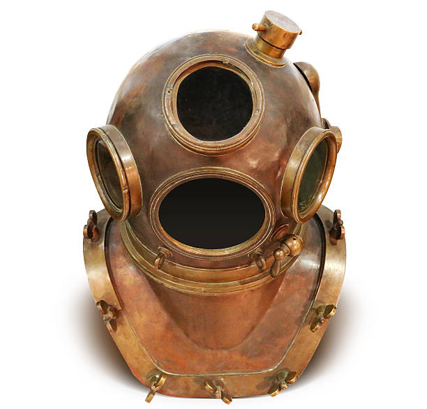istock Copper old vintage deep sea diving suit 537444482