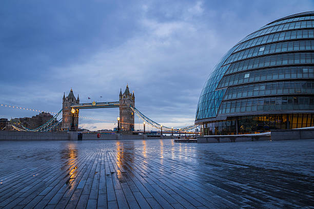 istock Tower Bridge with City Hall building, London, UK 537446560