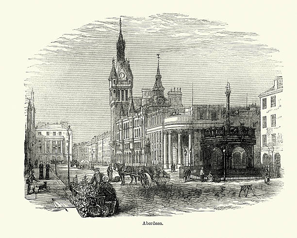 istock Victorian Castlegate and Union Street, Aberdeen, Scotland 537448950