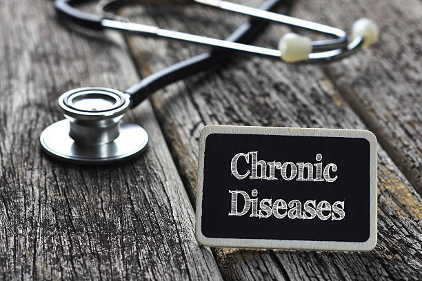 istock Medical Concept- Chronic Diseases word written on blackboard wit 537452790