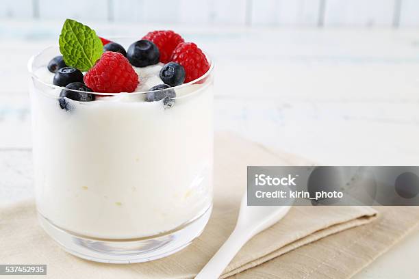 Yogurt Stock Photo - Download Image Now - Yogurt, Parfait, Fruit