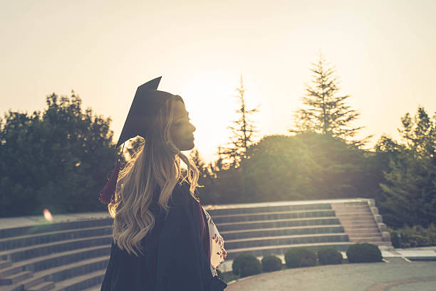 istock Beautiful Female College Graduate 537454700