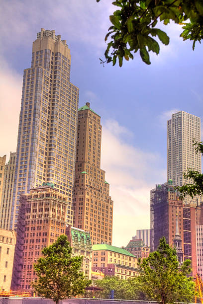 istock Skyscrapers in downtown New York City 537456862