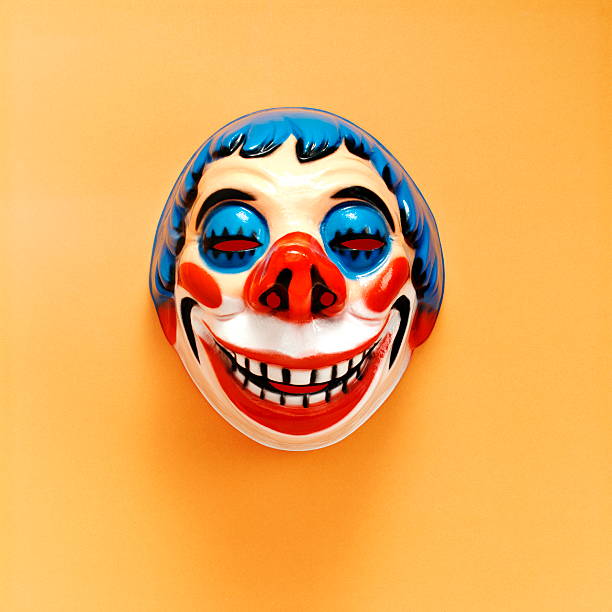 istock Creepy Big Smile Clown Mask 537457771