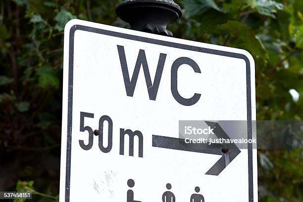 Wc Sign Stock Photo - Download Image Now - 2015, Arrow Symbol, Bathroom