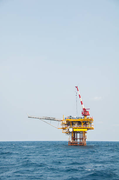 istock Production platform in offshore oil and gas industry. 537458471