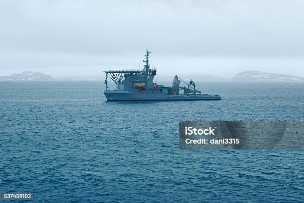 Brazilian Navys Submarine Rescue Vessel Near Maxwell Bay Stock Photo - Download Image Now