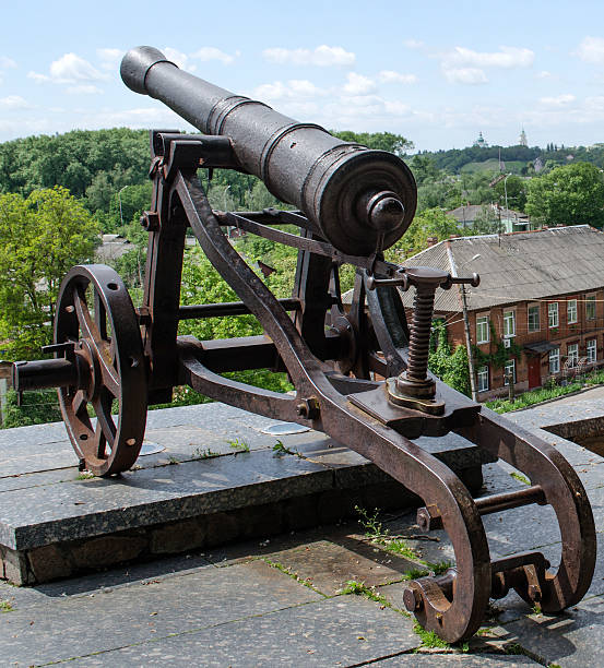 istock old cannon on a gun carriage 537461060