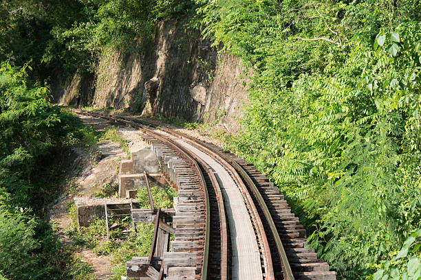 istock Railroad track,kanchanaburi,thailand 537461132
