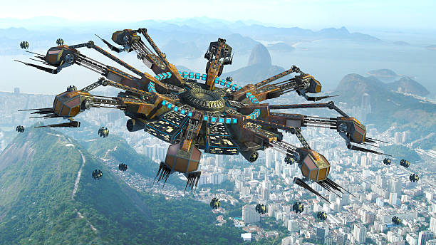 istock Spider shaped UFO above Rio De Janeiro 537461210