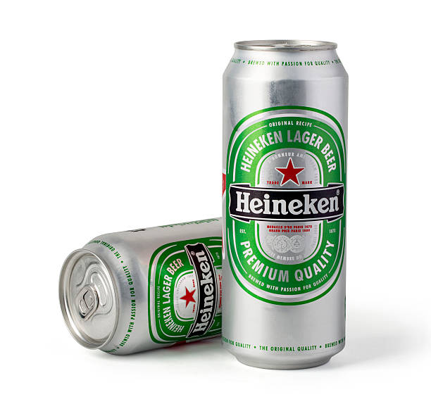 Chisinau, Moldova- December 5, 2015:  Cans of Heineken beer  isolated on white.with clipping path