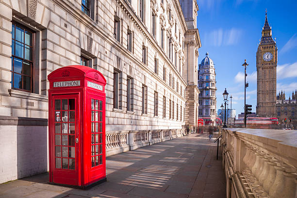 istock Red British Phone Box and Big Ben in London, UK 537462966
