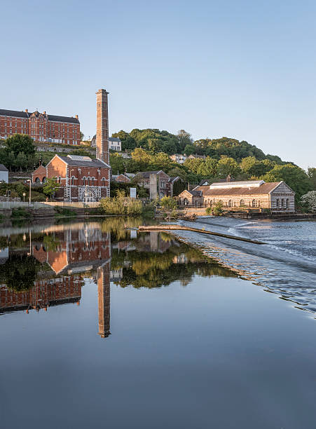 le old waterworks de cork bâtiment, en irlande - rivière lee photos et images de collection