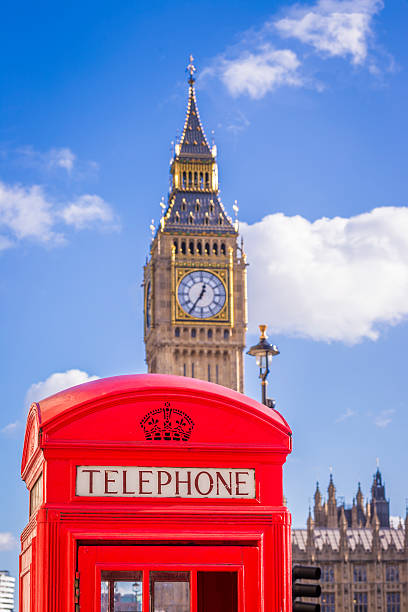istock Traditional Red British Phone Box and Big Ben 537463476