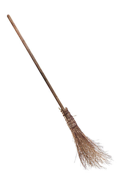 istock Besom - witch's broom isolated on white. 537466390