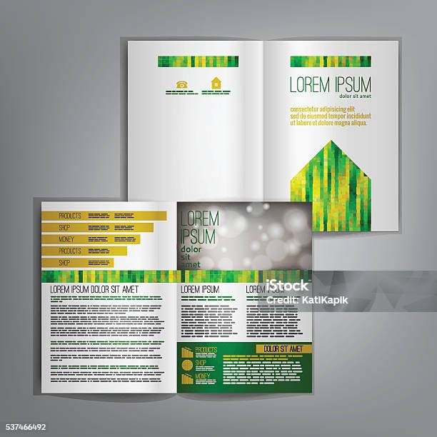Vector White Brochure Template Design Stock Illustration - Download Image Now - Abstract, Brochure, Business