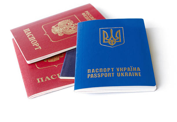 istock Ukrainian and Russian ID passports 537468139
