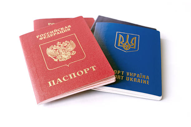 istock Ukrainian and Russian ID passports 537468141