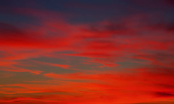 istock Sunset with colorful clouds in the sky 537468200