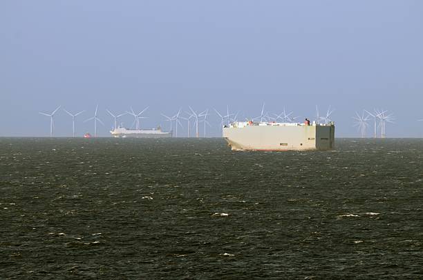 istock North Sea Windfarm and Cargo Ship 537468476